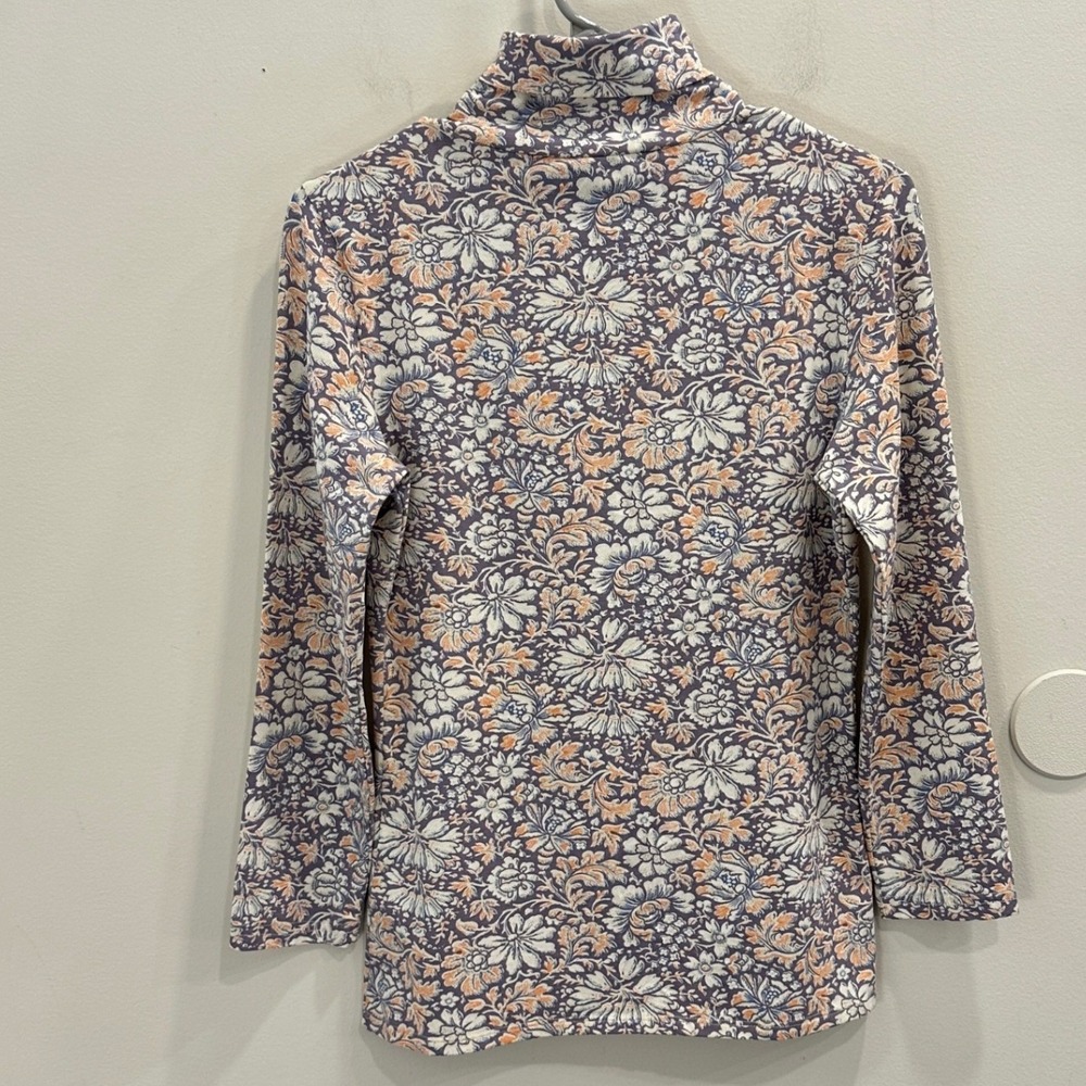 Peruvian Connection Etched Flowers Turtleneck Lil… - image 3